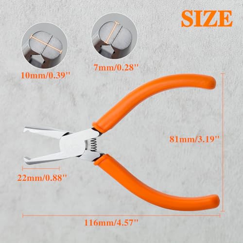 SPEEDWOX 5" Transverse End Cutter with Flush Jaw 7mm SMT/SMD Chip Cutters Side Cutting Pliers Front Angle Cutter Model Nipper Plastic Model Tools for Quick Removal of PCB Surface Mount Components - Image 3