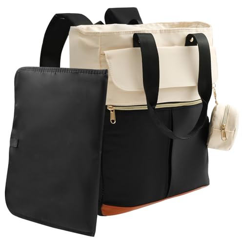 Mochila para fraldas, bolsa de bebê com trocador lavável, mochila...