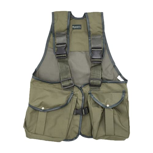 ROMNEYS Dummyweste „Jungla“ – Trainingsweste für Dummyarbeit, viele Taschen, wasserfeste Rückentasche, verstellbare Gurte (L)