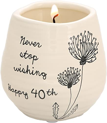 Pavilion Gift Company Never Stop Wishing Happy 40th Birthday - 8 oz...