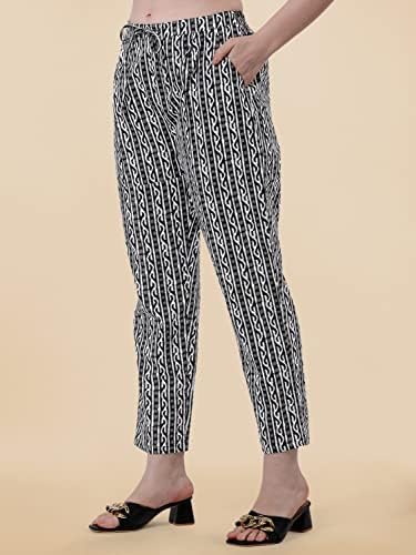 MIRCHI FASHION Women's Designer Straight Fit Cotton Printed and Embellished Kurta Set with Trouser Pant and Dupatta