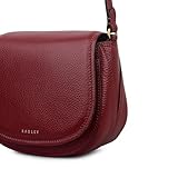 RADLEY London Liverpool Gardens Women's Leather Mini Flapover Crossbody, Carmine - Image 4