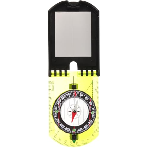Brújula plegable multifuncional con regla para camping miniatura 1