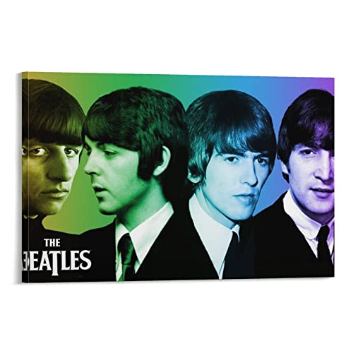 Poster décoratif sur toile du groupe Beatles – Impression sur toile – Décoration murale moderne pour chambre à coucher… - Les Beatles, Paul McCartney, John Lennon, RIngo Starr, George Harrison Poster décoratif sur toile du groupe Beatles - Impression sur toile - Décoration murale moderne pour chambre à coucher…