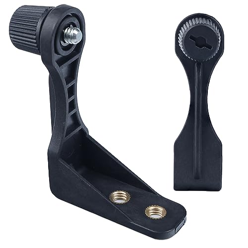 Ueasy Binocular Tripod Adapter L-Shaped Mount Holder for Connecting Binocular Versatile Tripod Attachment 1/4 inch Screw Hole Tripod Bracket Stable Tripod Mounting Adapter L-Type Telescope Mount