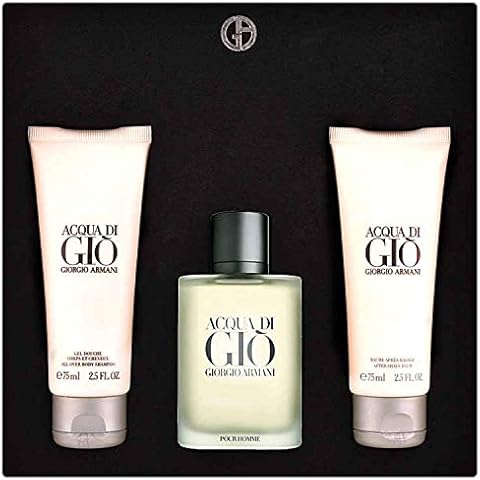 Giorgio Armani Acqua Di Gio Geschenkset 50ml EDT + 75ml Duschgel + 75ml Aftershave Balsam Cover