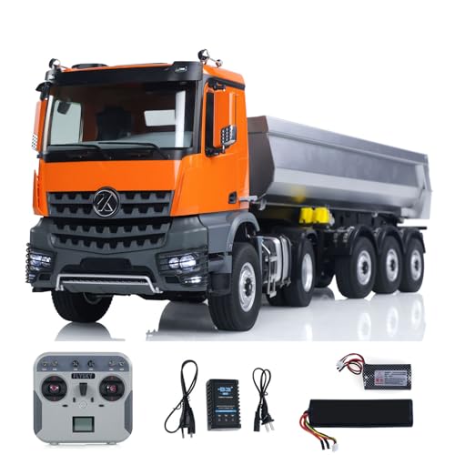 wheelfun Kabolite 1/14 4X4 RC Zugmaschine 3 Achsen Elektro-Hub Kippanhänger RTR Auto mit 2-Gang-Getriebe und Licht- und Soundmodul