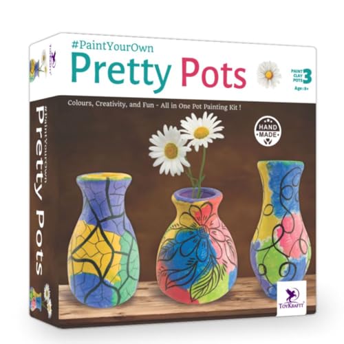 TOYKRAFTT Paint Your Own Art Kits for Kids 8 to 12 Year Old, Pot ...