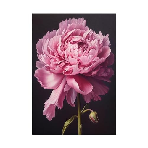 Affiche decor de salle de bain SHYAMIC tableau rose chambre adulte fleurs plantes 40x60cm