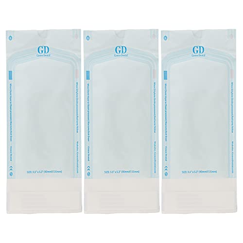 Genco Dental Self Seal Sterilization Pouches For Dentists, Autoclave Sterilizer Bags For Cleaning Tools, 200 Pouches Per Box (1, 3.5” X 5.25”) #TOP1