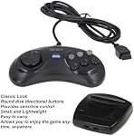 16 Bit Game Controller, Small Ergonomic Gamepad for Genesis, TurboBoost Function, Compact and Lightweight, with Long Connecting Cable, for Game Console