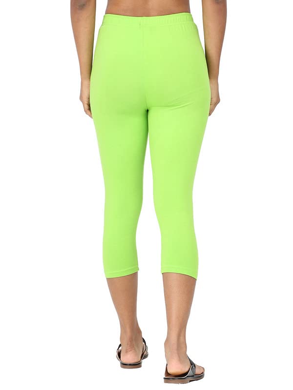 Image of Robinbosky Premium Stretchable Cotton Capri Legging for Women | Suitable for Formal wear & Casual wear | High-End Elastic Makes. The Leggings Squat Proof and Durable for Travel, Yoga, & Workout.