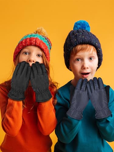Image of SATINIOR 2 Pairs Kids Winter Snow Gloves Ski Mitten