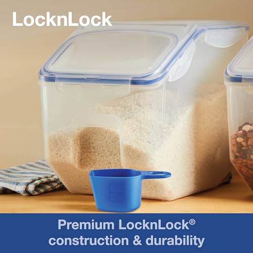 Image of LocknLock Plastic Classics Storage Bin With Leak Proof Locking Lid, 10 L, Transparent