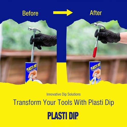 Plasti Dip Red Liquid Rubber Dip Can (14.5 Oz) for Automotive Enthusiasts – Peelable, Durable Tool Dip & Rubber Dip Coating – Tool Handle Dip Coating for Automotive, Tools & DIY Projects – (1 pack)