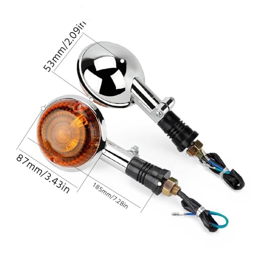 Indicateurs clignotants XV250 Virago boîtier chrome rétro