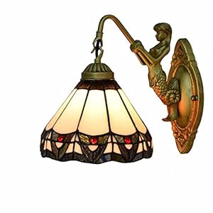 Gauua Tiffany-Stil Meerjungfrau Wandleuchte 1-flammig