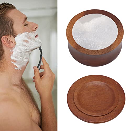 Wooden Shaving Bowl, Men Face Cleaning Tool, Maple Material, Portable Non Adhering Shaving Soap Bowl, Beautiful And Practical, Great Gift For Guy Friends #TOP5