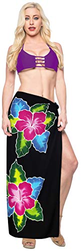 LA LEELA Women's Cover up Sarong Wrap Swimwear Wraps2