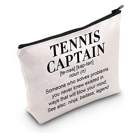 Tennis Captain Makeup Bag Gift for Players Cover