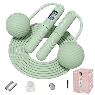 YOTTOY Skipping Ropes for Adults -Cordless Coun...