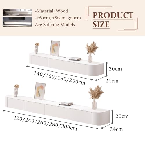 Meuble TV mural 160 cm pour optimiser les petits salons encombrés