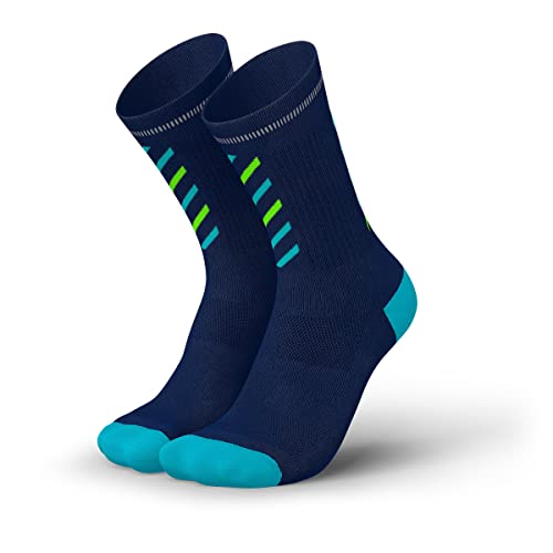INCYLENCE Merino Rise Laufsocken Navy Canary Gr. 35-38