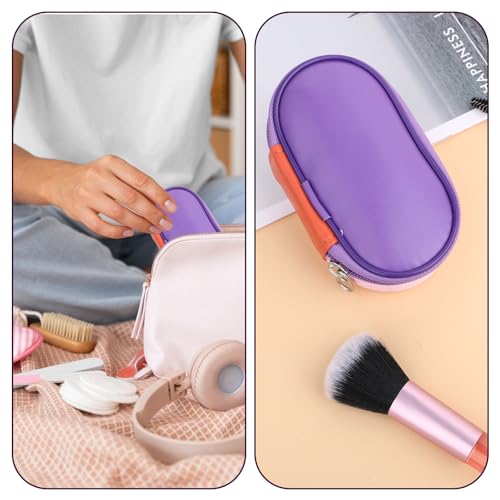 Conjunto de 10 pincéis de maquiagem para viagem, mini pincéis de maquiagem de bolso, pacote com paco