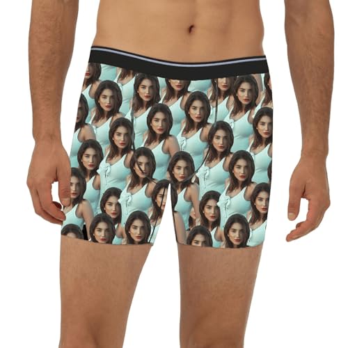 Picture Boxers for Men, Custom Long Boxers - Personalized Gifts for Men2