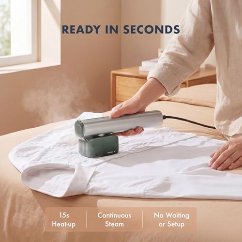 Image of Nesugar Steamer for Clothes Steamer, Fashion Portable Handheld Garment Steamer, 0.8lbs Lightly, 15s Fast Heat-up, 10 Minutes of Continuous Steam, Light Mini Steam Iron for travel and home