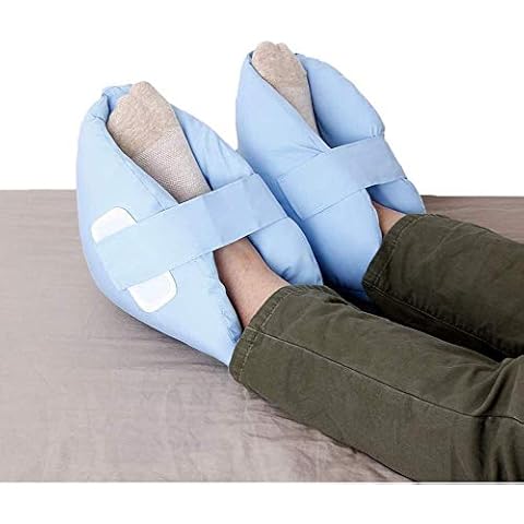 NEPPT Heel Pillows Pads Bed Sore Cushion Heel Protectors for Feet Foot Boot for Injuries (2pcs) Ankle Protector Pain Pressure Relief from Sores and Ulcers Cover