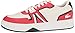 Lacoste Mens L001 Sneaker, Red/Wht, 10