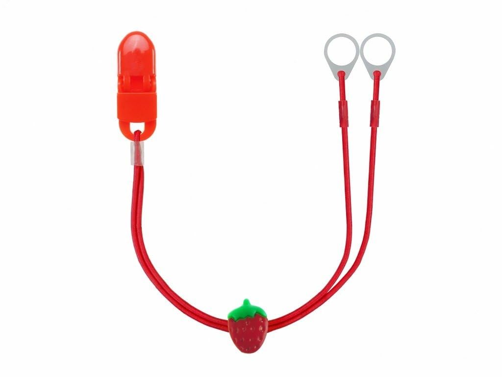 SmartEAR Double Holder, Red with Strawberry, 11mm