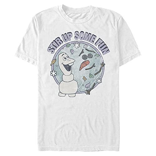 T-Shirt Disney Feelin Fly Blanc Coton 4XL Grande Taille Tall Homme