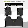 Tongama-Floor Mats for 2019-2025 2026 Chevy Silverado 1500 / GMC Sierra 1500 & 2020-2025 Silverado/Sierra 2500HD / 3500HD Crew Cab with 1st Bench Seat Without Rear Underseat Storage Box