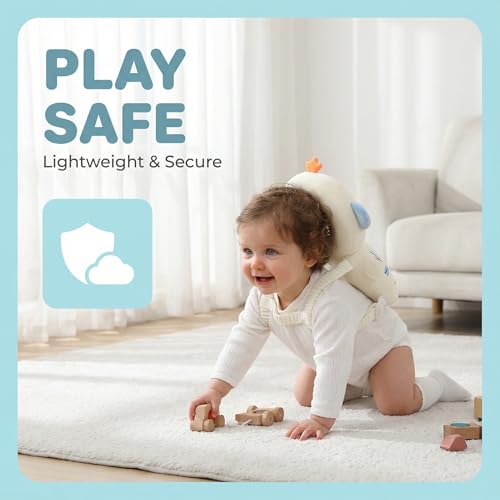 Image of Baby Head Protector Backpack - Soft & Lightweight Head Protection Pillow for Bebe Walking and Crawling Astronaut