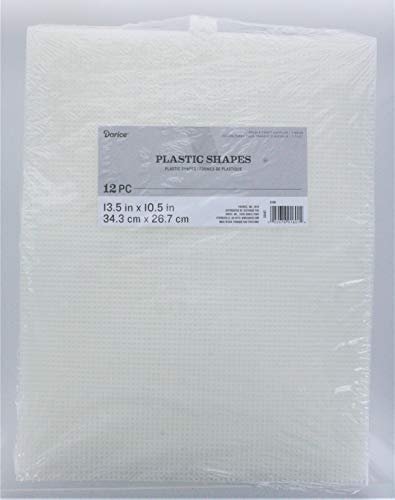 Darice Plastic Canvas, Clear, 24-Pack