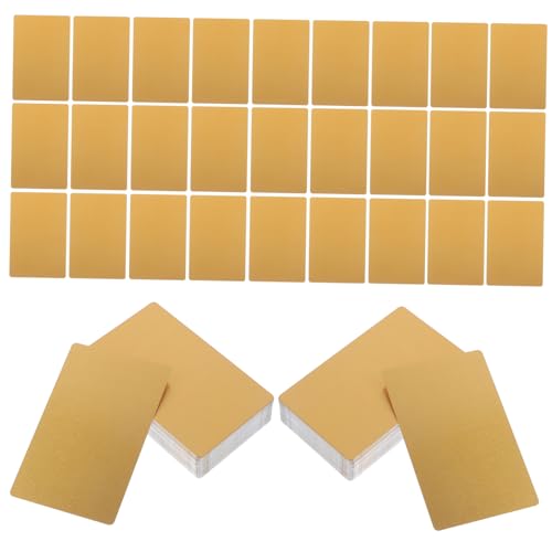 Cartes de visite en aluminium vierges pour gravure laser précise et nette