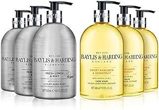 Baylis & Harding Elements Pink Blossom and Lotus Flower Hand Wash, 500 ml (Pack of 3) - Vegan Friendly