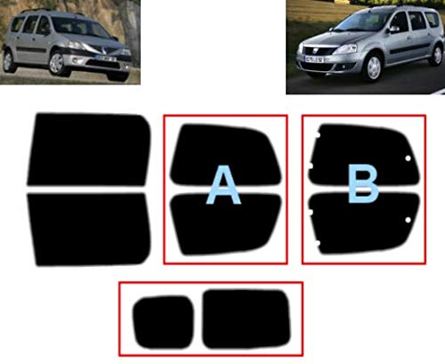 Tönungsfolie Für Dacia Logan 5-Türen 2007-2012 - 20% Schwarz