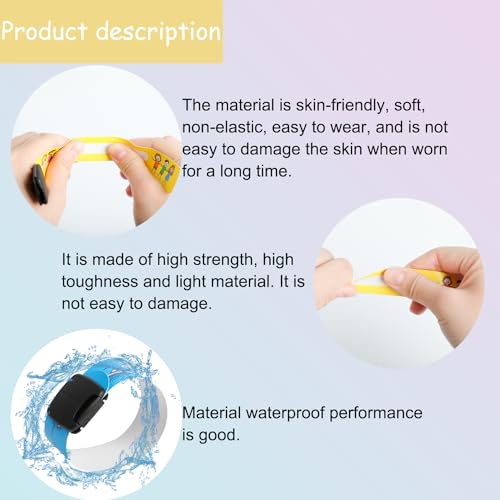 20PCS Child Safety ID Wristband,Anti Lost Child ID Bands,Kids ID Bracelet with Non Fading Pen for Children Emergency Bracelet for Children Boys Girls Toddler Baby(10 Styles) - Image 4