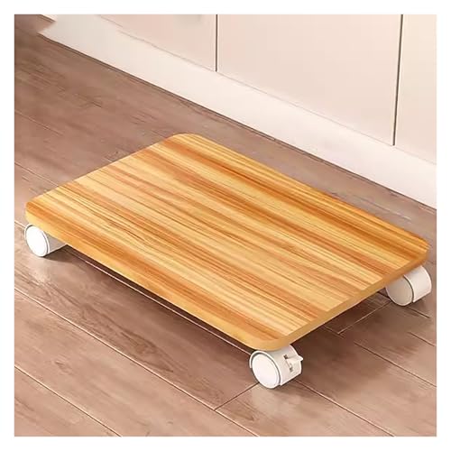 Carro compacto blanco para impresora con ruedas bloqueables, soporte para impresora rodante debajo del escritorio para oficina en casa, diseño que ahorra espacio (C-40 x 35)