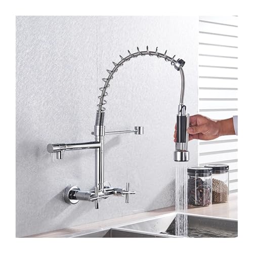 Robinet de cuisine mural pour libérer l'espace de votre évier encombré