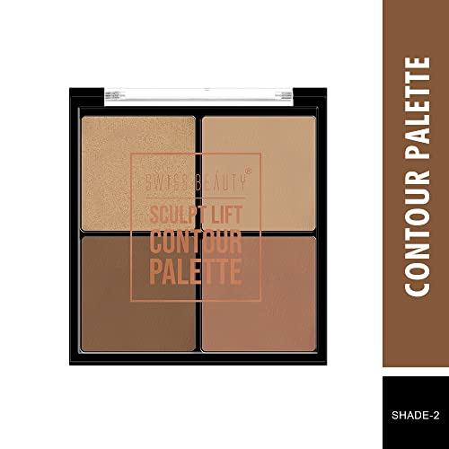 Swiss Beauty Sculpt Lift Contour Palette, Shade-02, 14gm - Image 3