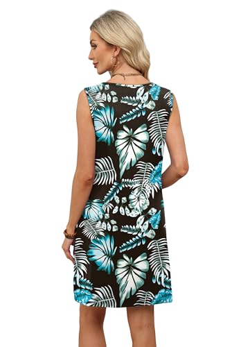 Image of WIHOLL Summer Dresses for Women 2026 Beach Vacation Spring Fashion Clothing Lace Mini Tank Dress with Pockets
