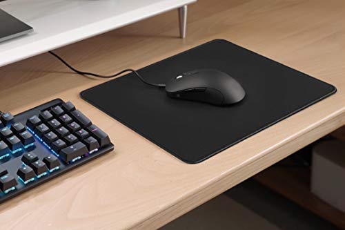MROCO Mouse Pads Pack with Non-Slip Rubber Base, Premium-Textured and Waterproof Mousepads Bulk with Stitched Edges, Mouse Pad for Computers, Laptop, Office & Home, 11x8.5 inches, 3mm, 6 Pack, Black