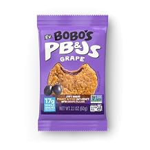 Bobos Grape PB&J Oat Snacks, Simple Ingredients, Whole Grain Oats, Plant Based, Non-GMO, Gluten Free Breakfast Bars, Healthy Snacks for Adults & Kids 24 Snacks