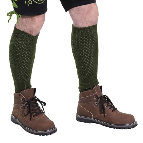Lederhosen Socks for Men - Trachten Knee High Socks for Oktoberfest & Bavarian Celebrations