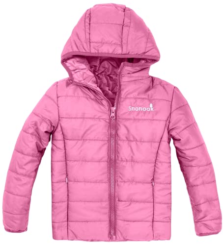 Snonook Toddler Puffer Jacket – Water-Resistant Kids Puffer Jacket - Jackets For Girls - Jackets For Boys, Pink, 3T #TOP2