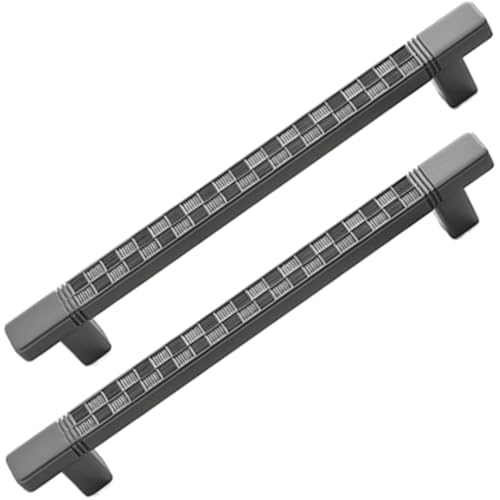 XIAODANHUA 2 Pieza Manijas de Muebles Tiradores de Cajón de Forma de T Perillas de Puertas de Gabinete de Cocina Manijas de Baño Decorativas con Tornillos Tiradores para Roperos (Hole Distance 192mm)